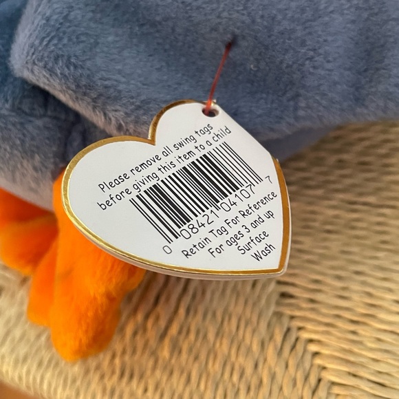 Ty Beanie Babies Scoop The Pelican 1996,Retired,Tag Errors - Picture 5 of 6